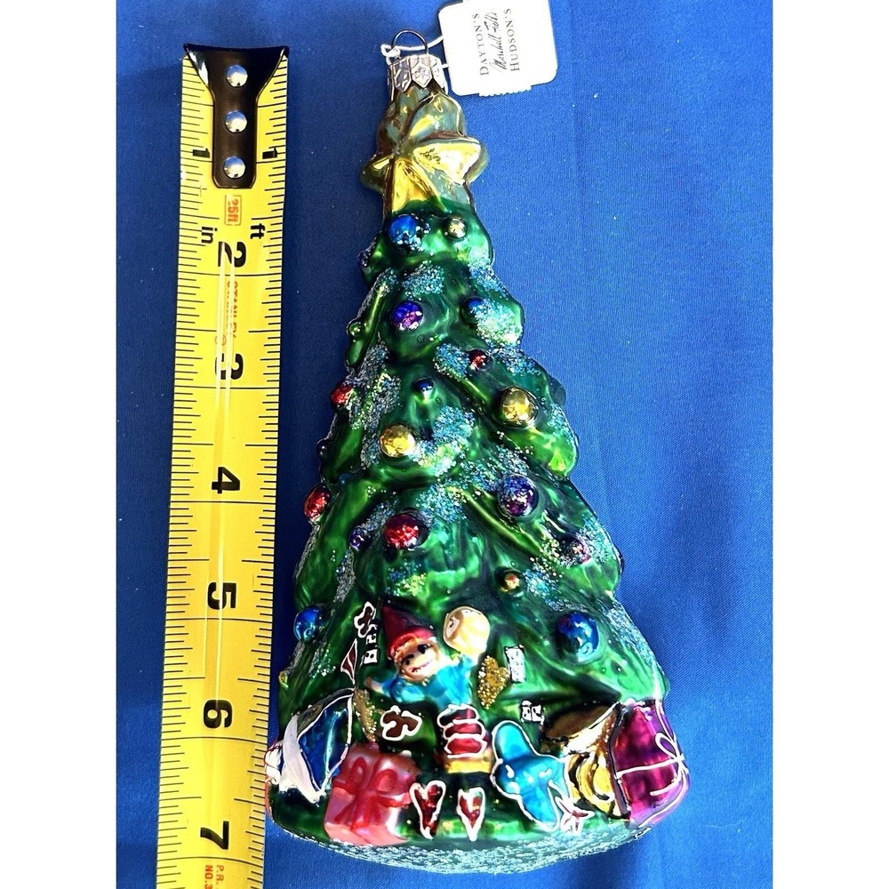 Christopher Radko Spruced Up Spruce 97-152-0 Christmas Tree Ornament 7" Vintage - Picture 2 of 5